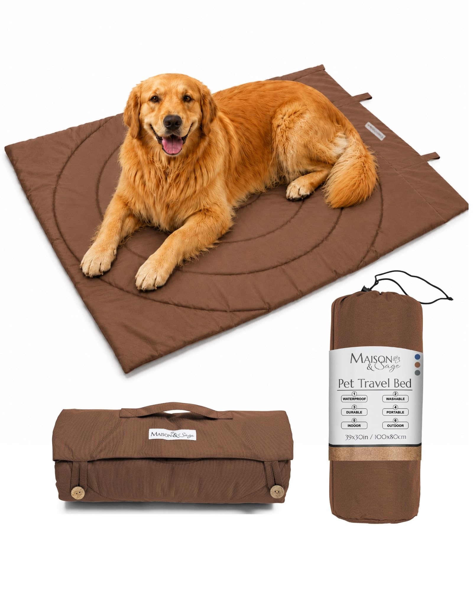 Amazon.com : Maison & Sage Dog Travel Mat - Portable Waterproof