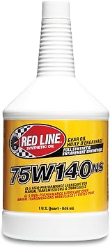 Red Line 57104 75W140 Non-Limited Slip Synthetic Gear Oil - 1 Quart