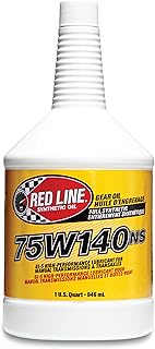 Red Line (57104 75W140 Non-Limited Slip Synthetic Gear Oil - 1 Quart (12 Pack)