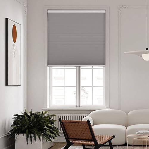 Miniatura 9 de BERISSA Persianas celulares opacas sin cordón, sin necesidad de taladro, sin herramientas, persianas celulares fáciles de instalar, persianas