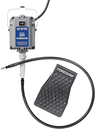 Foredom M.SR-FCT M.SR Hang-Up Motor with FCT-1 Plastic Foot Pedal Speed Control, 115v
