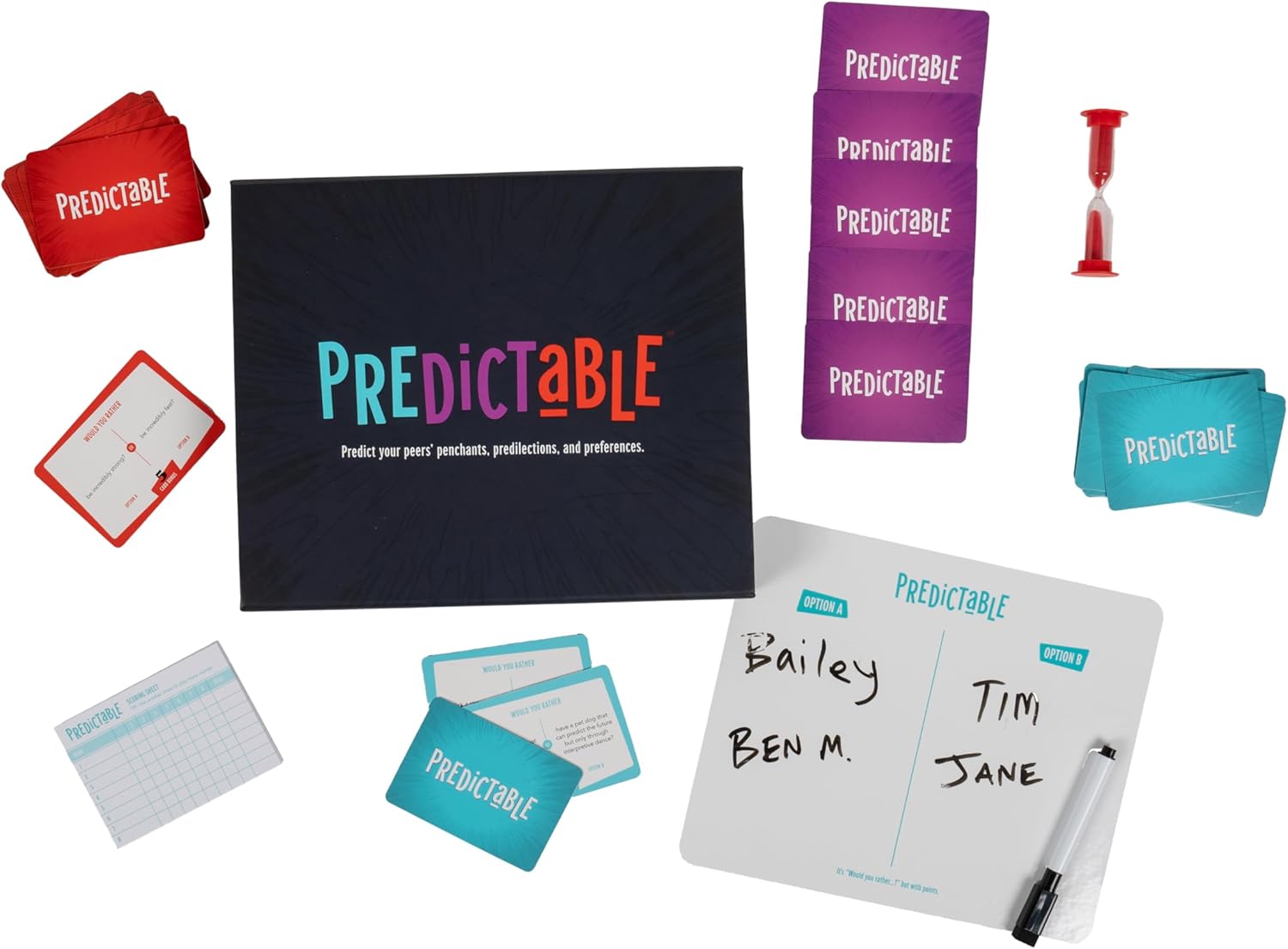 Lifeway Student Four Game Value Bundle (Rank! + Triptych + Predictable + Name)