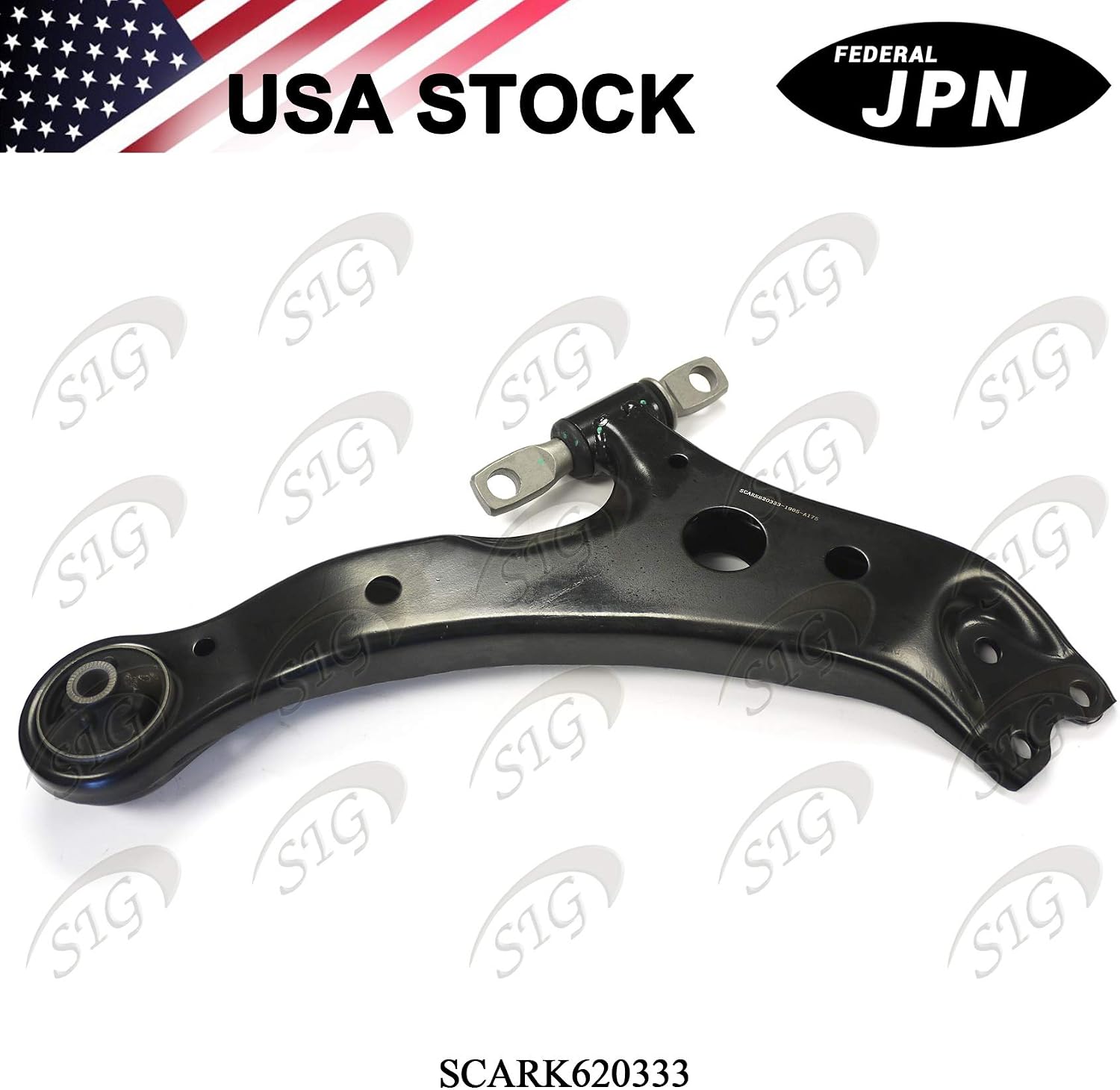 Front Right Lower Control Arm & Ball Joint Assembly Compatible with Lexus & Toyota Model ES300 & ES330 & RX330 & RX350 & RX400h & Camry & Highlander & Solara (Rep# 4806806070, RK620333) - SCARK620333