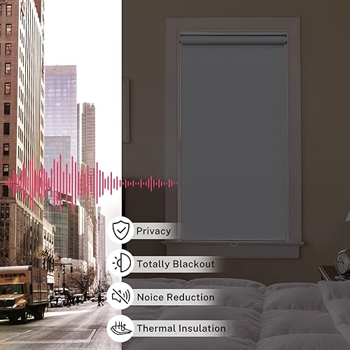 Miniatura 3 de Keego Persianas enrollables de tamaño personalizado sin cordones, persianas de elevación de resorte, protección UV, persianas enrollables fáciles de