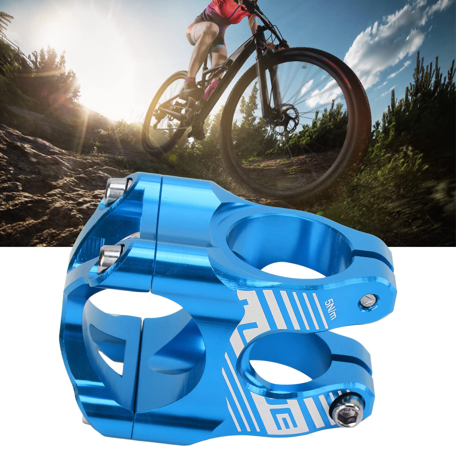 Attacco Manubrio Bici, Attacco Manubrio 31.8 Attacco Manubrio Bici da 35 Mm Attacco Manubrio Corto Attacco Manubrio Mtb Leggero in Lega di Alluminio CNC Ad Alta Resistenza per Mountain Bike da Strada