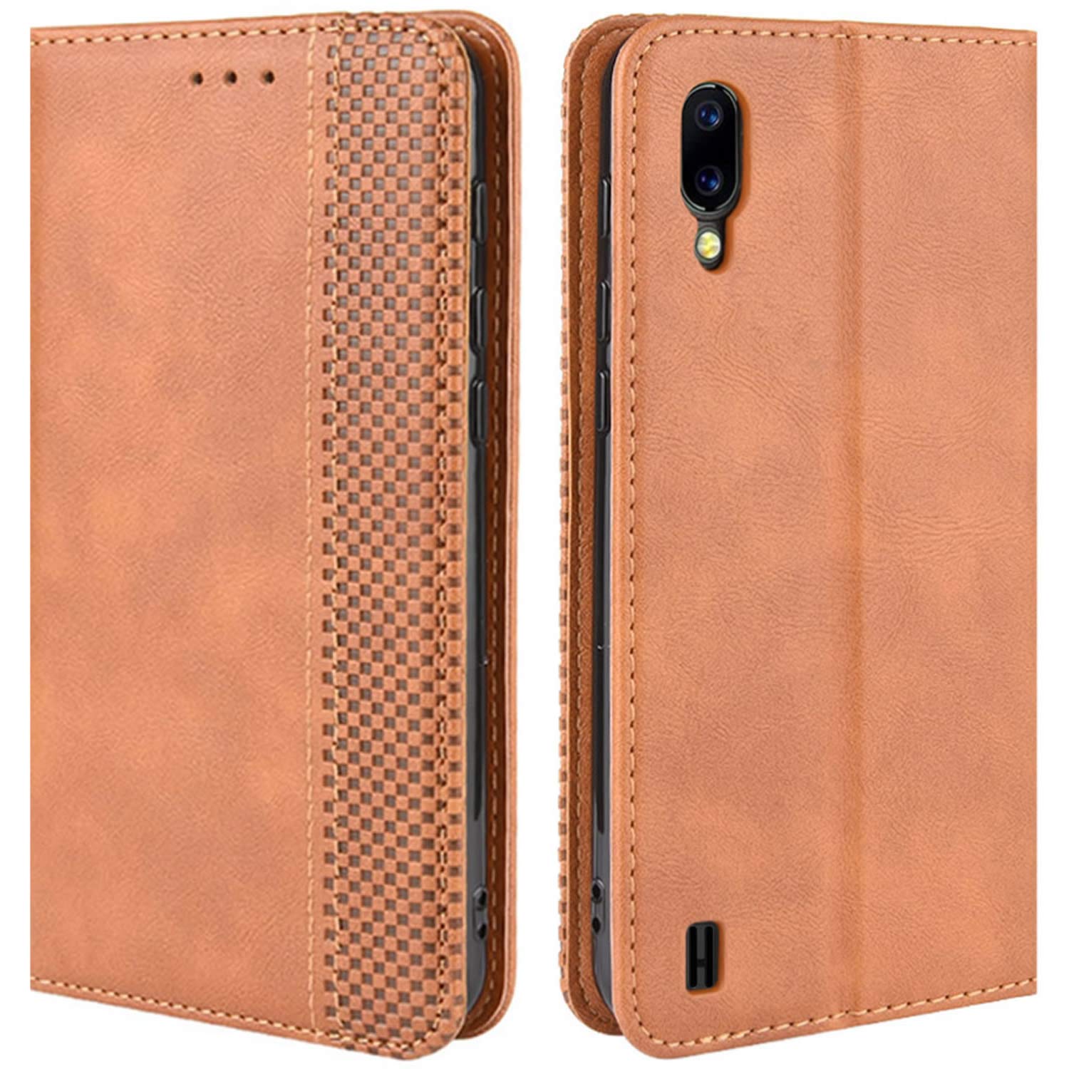 Leder Flip Case Für Blackview A60 (2019) – Stoßfest, Mit Kartenfächern, Magnetverschluss & Standfunktion