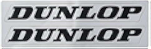 02-7069 White 'Dunlop' Universal Swing Arm Sticker 19 x 7-8