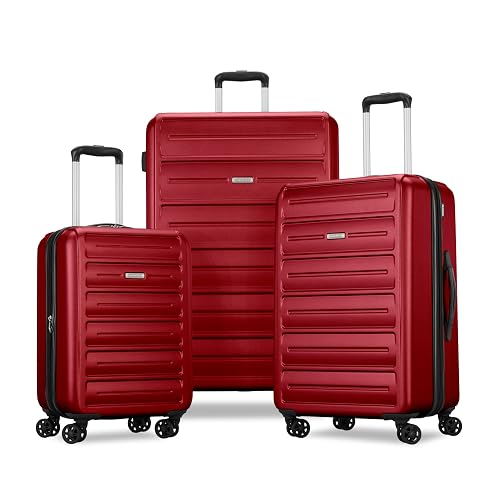 American Tourister Westridge Hardside Luggage Set, Holly Red, 3PC Set