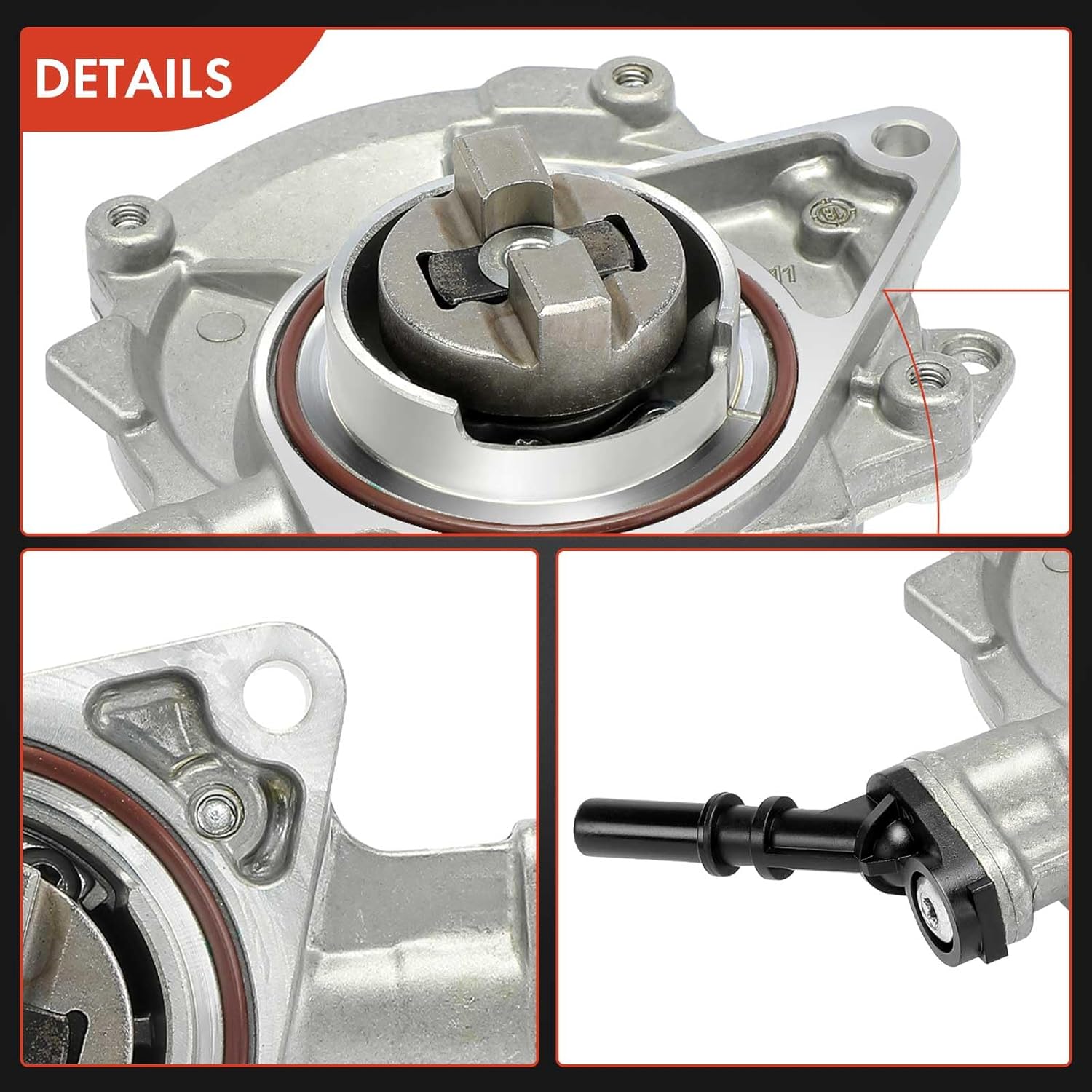 A-Premium Vacuum Pump Compatible with Select Mini Models - Cooper 2007 2008 2009 2010, 1.6L