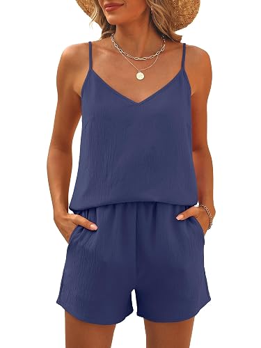 Caracilia Lounge Sets for Women 2 Piece Travel V Neck Tank Short Matching Set Summer Casual Spring Trendy Comfy Outfits 2025