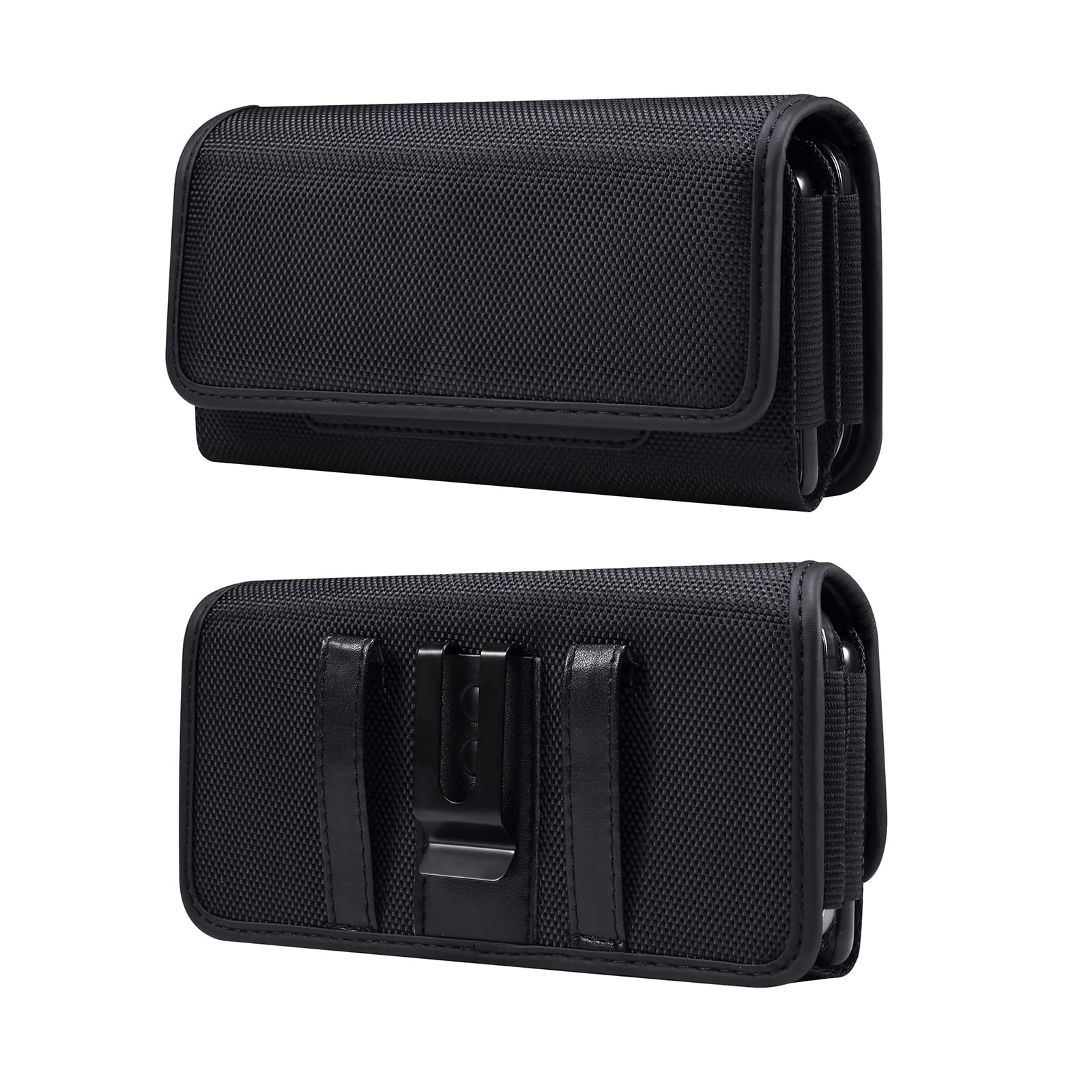 Mobiele Telefoon Heuptasje Leer, Mobiele Telefoon Riemclip Holster Lederen Mannen, 6.7 inch Verticale PU Lederen Smartphone Fanny Heuptas voor Mannen Vrouwen Reizen Outdoor Mobiele Telefoon Riem Pouch