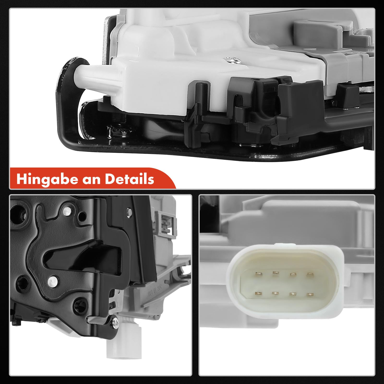 Frankberg Cerradura de puerta trasera izquierda compatible con A4 Avant 8K5 Q5 8RB Q3 8UB 8UG A4 8K2 Q7 4LB Replace# V10-85-0029