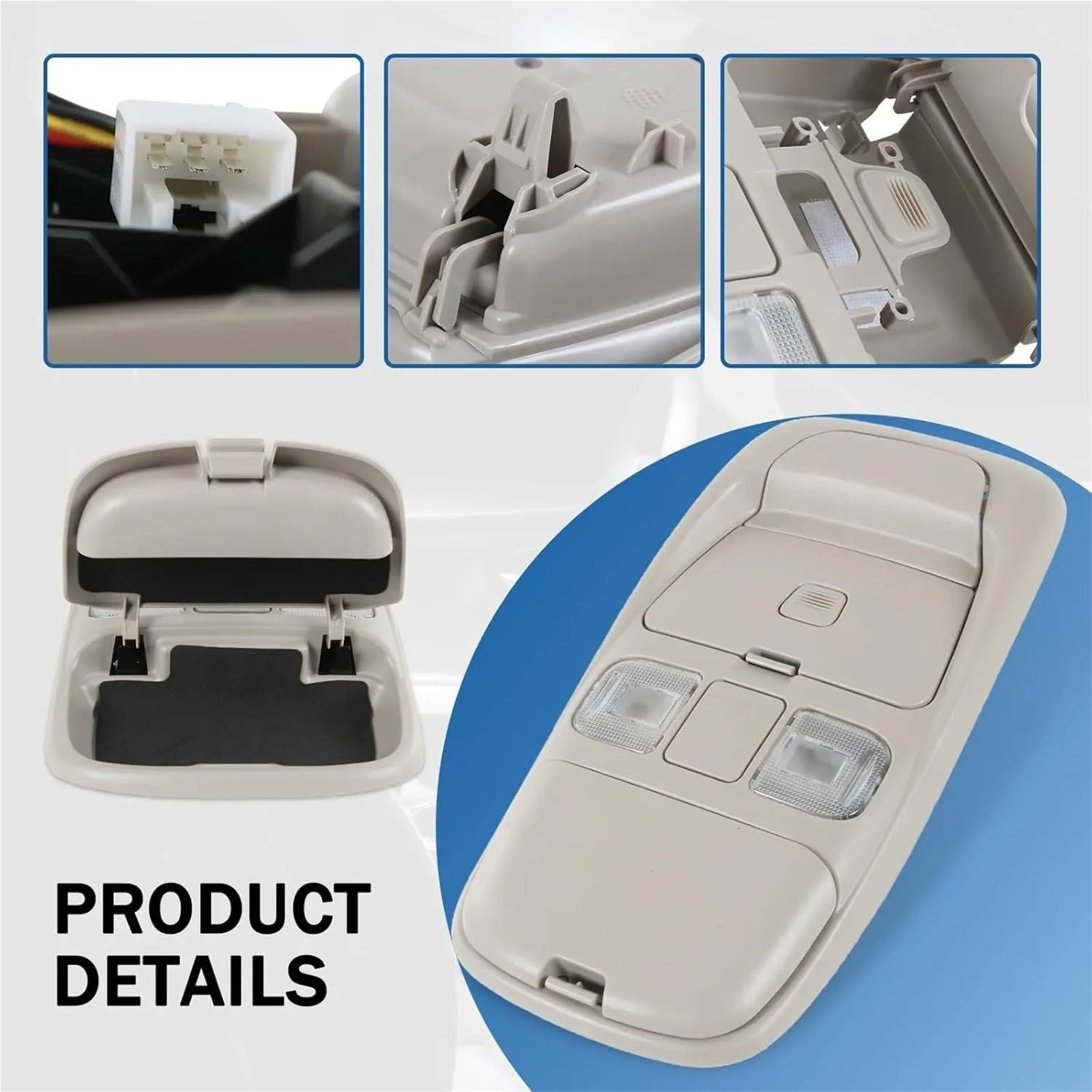 Per Dodge Per Ram 1998-2001 2500 3500 2002 Console Sopraelevata Con Luci A Cupola E Portaoggetti Occhiali Da Sole SN96TL2AA Plafoniera Interni Auto