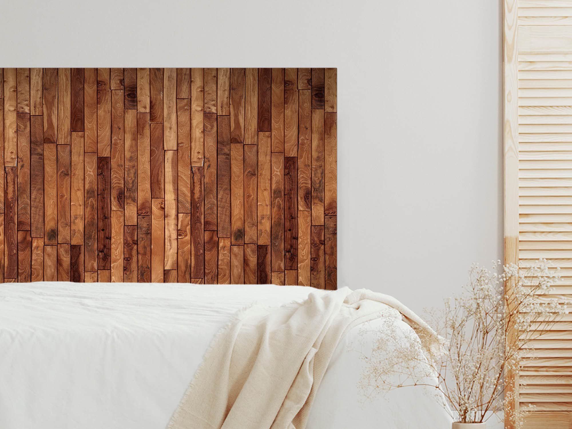 Oedim Cabecero Madera Marron Oscura, cabecero Decorativo para Camas, decoración para Habitaciones