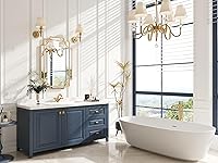 Vista 54 de Kelly Miller Espejo decorativo dorado grande para pared, espejo dorado de 30 x 40 pulgadas, espejo de pared de tocador, espejo rectangular biselado