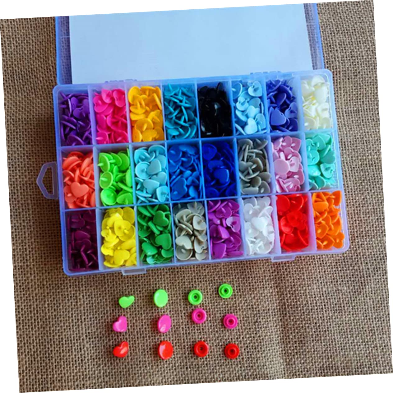 SHINEOFI 360juegos Botones de Plástico Broches Presión para Ropa Kit de Broches Presión para Manualidades y Bricolaje Botones para Tela