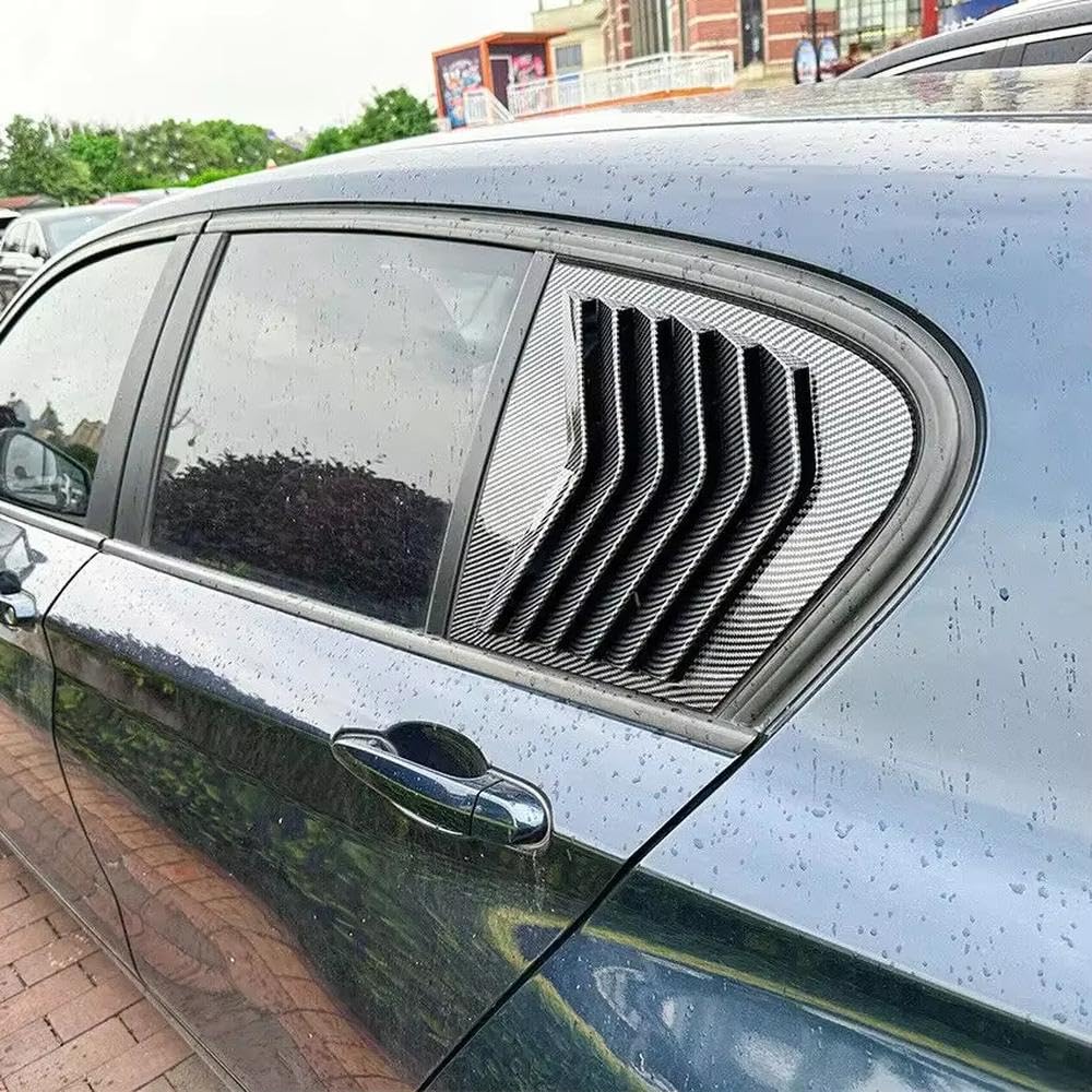 Rivestimenti Esterni Per Feritoia BMW Serie 1 F20 Hatchback 2011‑2019 | Aspetto Dinamico, Impermeabile, Migliora La Privacy(Carbon Fiber)