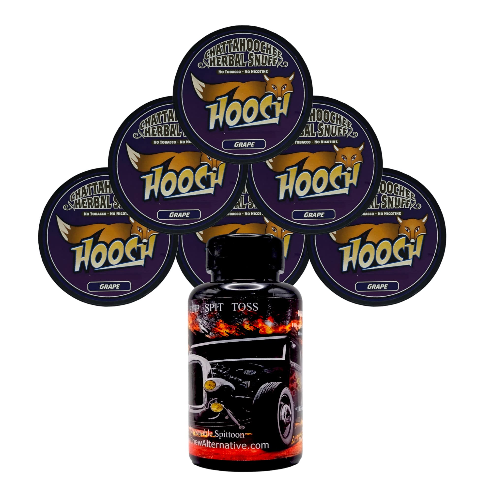 DC Crafts NationMud Bud Spittoon with 6 Cans Hooch Herbal Snuff Grape Rough - Hot Rod