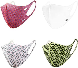 Paquete de 4 mascarillas faciales de tela con...