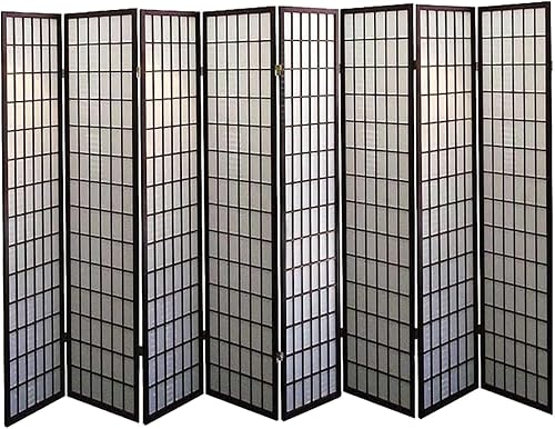 Miniatura 13 de Legacy Decor - Separador de habitación, de e 3, 4, 6, 5, 8 paneles de habitación, estilo Shoji, de 6 pies alto, Madera, Blanco Blanco,Negro