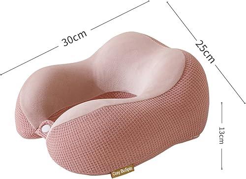 Miniatura 5 de Cozy BoSpin Almohada de viaje  Almohada de cuello para viajes, almohada de apoyo portátil de espuma viscoelástica, cómoda y ligera, paquete rápido