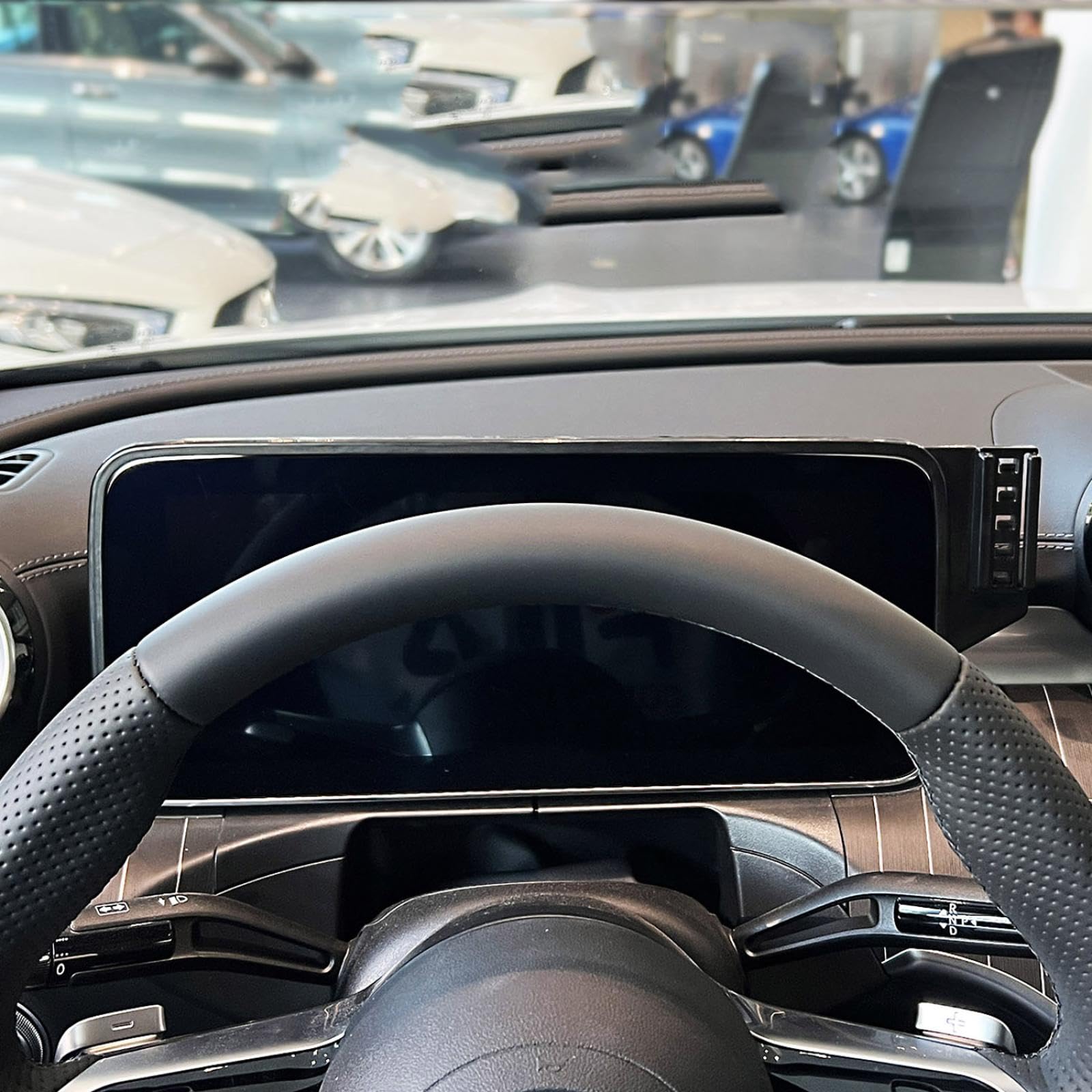 Soporte Móvil Coche para Mercedes-Benz GLC X254 2023-2024, Soporte para teléfono móvil para Coche Soporte para Pantalla de 12.3 Pulgadas Accesorios para Coche