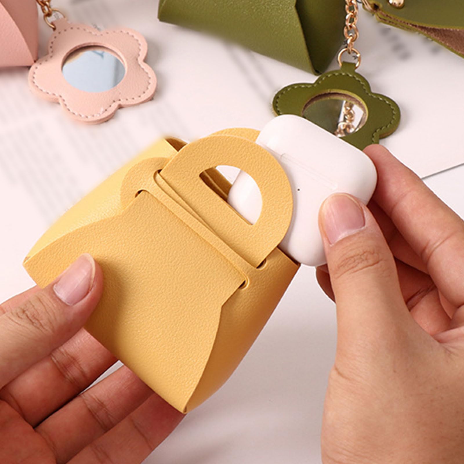 Amazon.co.jp: バッグキーホルダー PU レザーキーチェーン小さな