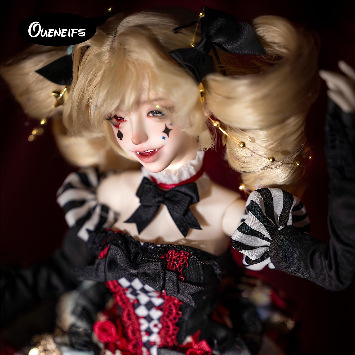 Oueneifs 1/4 Cassandra BJD Puppe Fullset Resin Spielzeug für 15+ Jahre alt (blondes Haar)