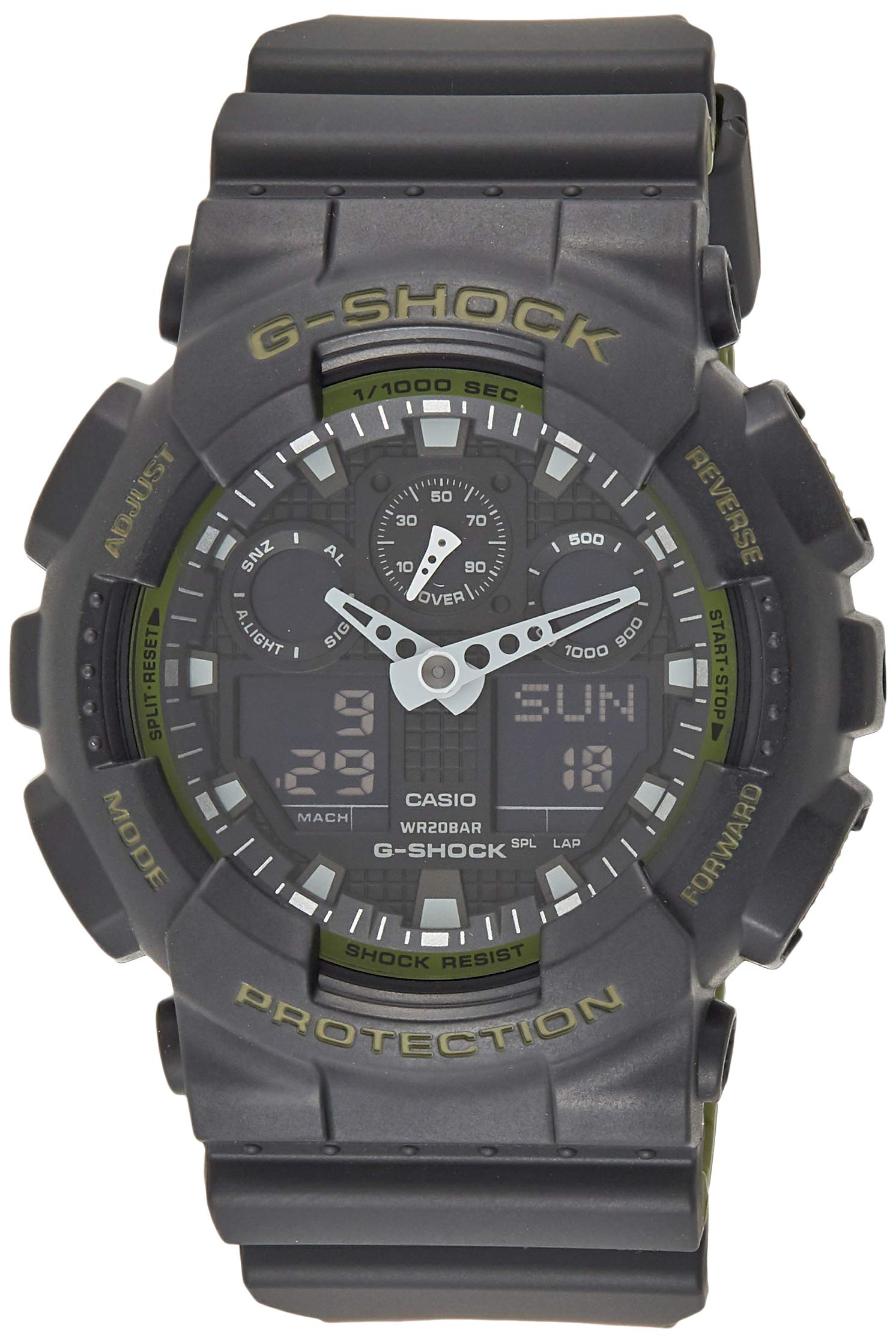 Casio G-Shock Men's Black Dial Resin Band Watch