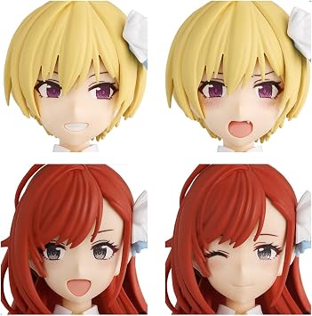 Bandai Spirits 30 MS Idolmaster Shiny Colors Optional Hairstyle & Face Parts Set Kiri Nishiji, Natsuka Arisuka, Color-Coded Plastic Model