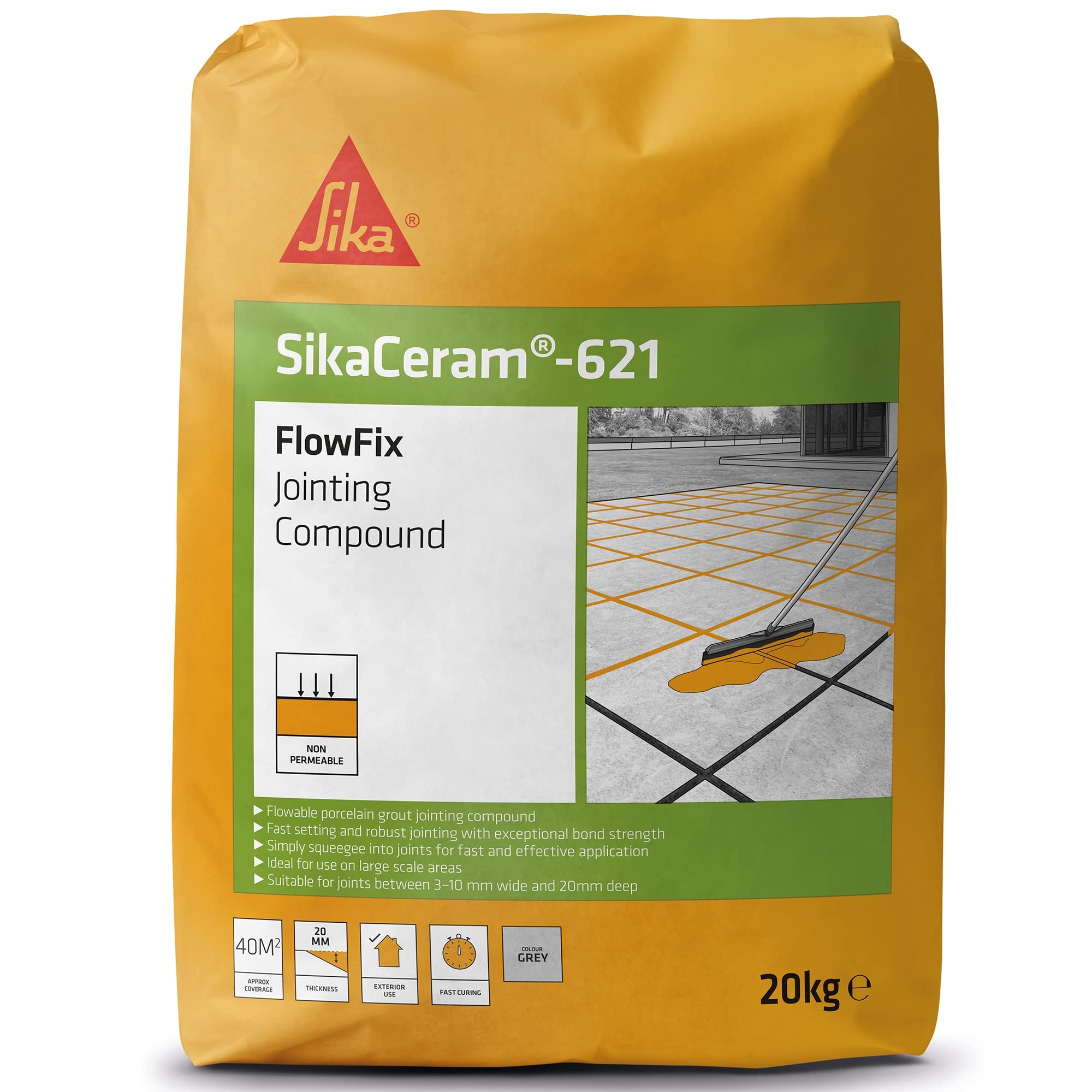 Buy Sika Ceram 621 FlowFix Jointing Compound for Flowable Porcelain