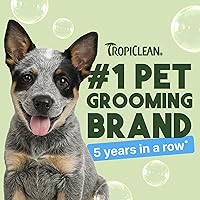 Vista 4 de TropiClean Champú suave para cachorros, champú para perros para alergias y piel sensible, fabricado en Estados Unidos, suave aroma a coco, seguro
