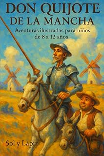 Don Quijote de la Mancha: Aventuras ilustradas para niños de 8 a 12 años (Spanish Edition)