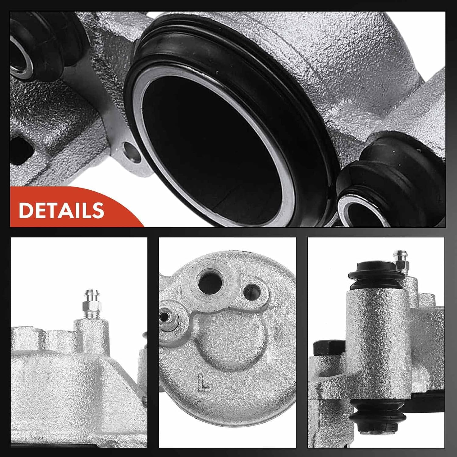 A-Premium Disc Brake Caliper Assembly Without Bracket Compatible with Select Ford, Mazda and Mercury Models - Escort 1991-1996, 323 1990-1995, Protege 1990-1998, Tracer 1991-1996 - Front Driver