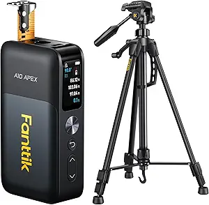 Fanttik A10 Apex 3-in-1 Digital Laser Tape Measure with HD Color Display & Fanttik DT1 Tripod, Laser Level Tripod with 3-Way Flexible Pan Head