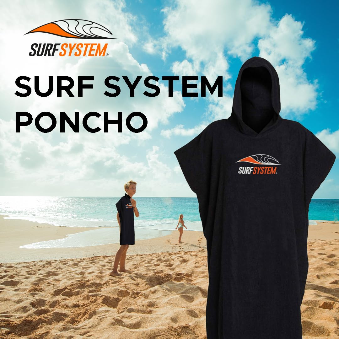Ponczo surfingowe dla dorosłych – bawełniany szlafrok frotte z kapturem, miękki, pojemny, kaptur w stylu surferskim, lekki, przytulny ręcznik kąpielowy frotte, do przebierania się, na