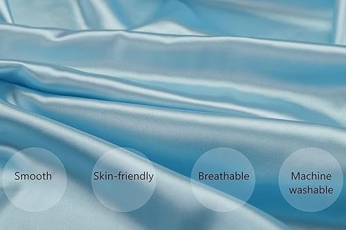 Miniatura 3 de Sábanas de satén ajustadas compatibles con 4moms Breeze Plus Playard y otros colchones de corralito grandes, para proteger el pelo y la piel del