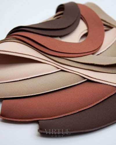 Miniatura 19 de Virtue Code Second Skin - Paquete de cubrebocas de tela 4 cubrebocas suaves de tela lavable. Negro