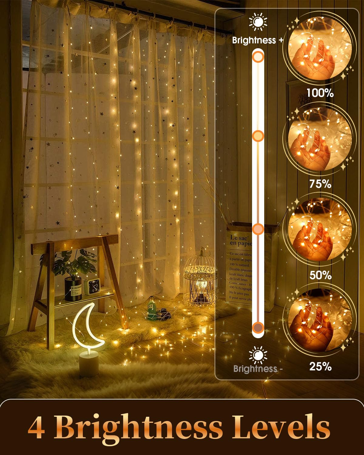LED Batteriebetriebene Lichterkette 8 Pack, 8 x10M 100 LEDs Warmweiß Drahtlichterkette mit Fernbedienung & Timer, 8 Modi, Wasserdicht für Weihnachten, Party, Hochzeit, Garten & Zimmerdekoration