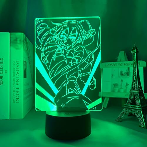 GBUSCH Anime Shakugan No Shana - Luz nocturna LED para decoración de dormitorio regalo de cumpleaños manga Shakugan No Shana lámpara de mesa 3D