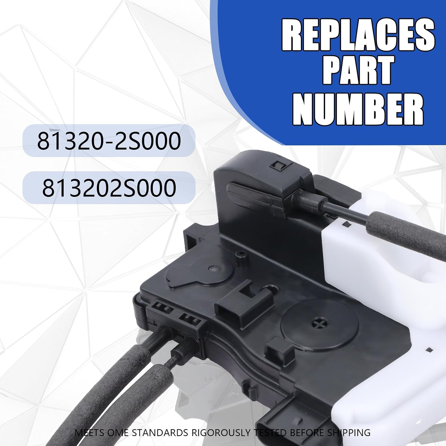 Door Lock Actuator Front Right Passenger Side Compatible with 2010-2017 Hyundai Tucson Door Latch Replacement 81320-2S000 813202S000