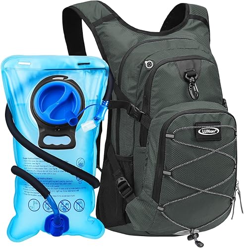 Miniatura 14 de Mochila de hidratación con vejiga de agua de 3 litros, mochila de hidratación aislada para correr, mochila de agua ligera para senderismo, ciclismo,