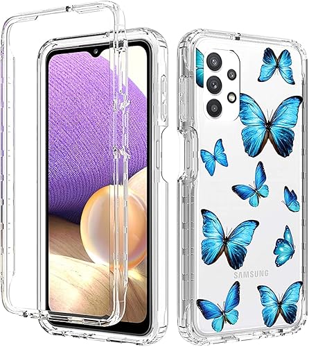 Funda para Galaxy A32 5G, Samsung A32 5G para niñas, cuerpo completo, a prueba de golpes, transparente, suave, flexible, TPU, funda protectora para