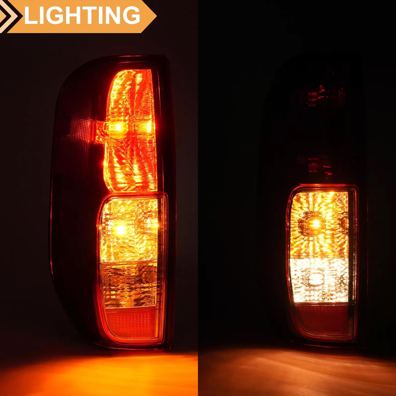 Tail Light Assembly Compatible With 2005-2021 Nissan Frontier/2009-2012 Suzuki Equator,Taillight Brake Lamp Replacement Rear Left Right Side NI2800206 NI2801206