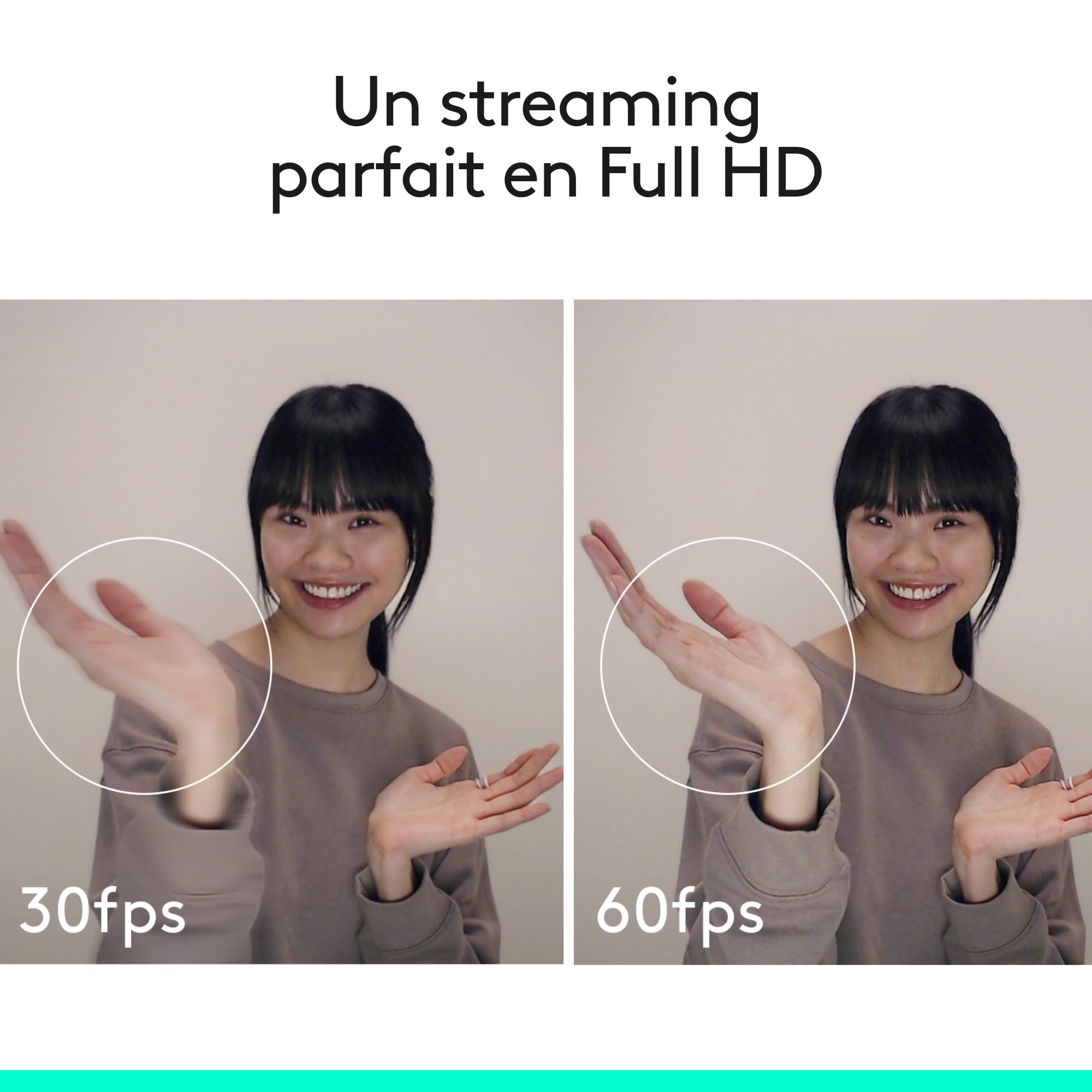 Logitech C922 Pro Stream Webcam, Streaming Ultrarapide HD 1080p/30ips/HD 720p/60ims, Audio Stéréo, Correction HD, Mise au Point Automatique, Youtube, Twitch, Camera PC/Mac/Portable/Macbook/Tablette