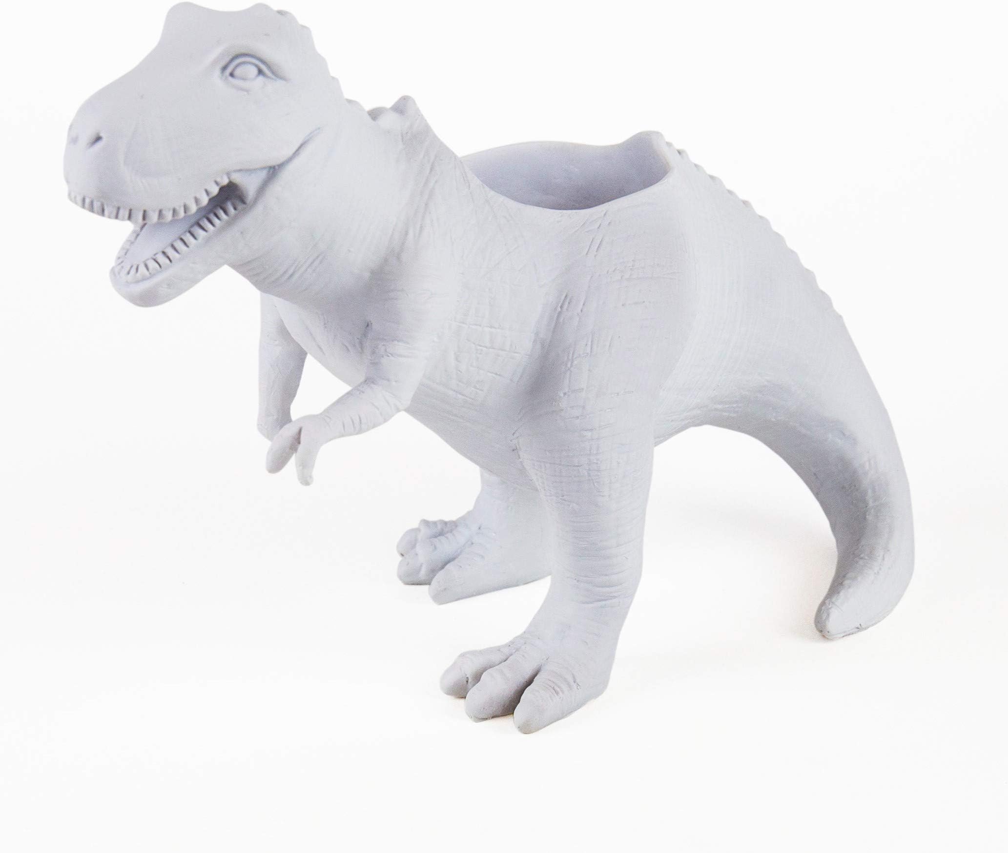 Gift Republic GR450111 T-Rex Planter, White, 13.5 x 16.9 x 29.3 cm