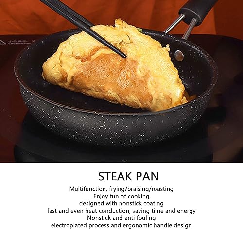 Miniatura 2 de Frying Pan, Stainless Steel Nonstick Frying Pan, Easy to Clean Safe Healthy Fry Pan, Fast Conduction Omelette Pan with Ergonomic Handle for All