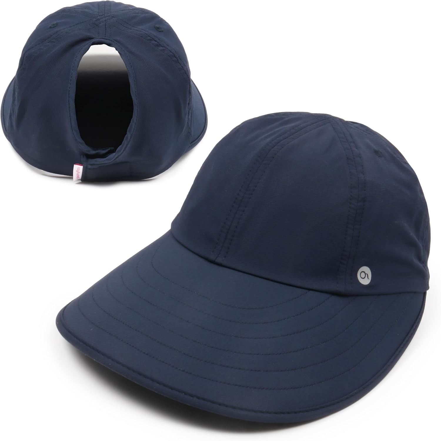 Ponyflo Sunblocker Wide Brim Hat - Oprah Awards Best Sun Hat - UV 50 Protection - Ponytail Sunhat for Women