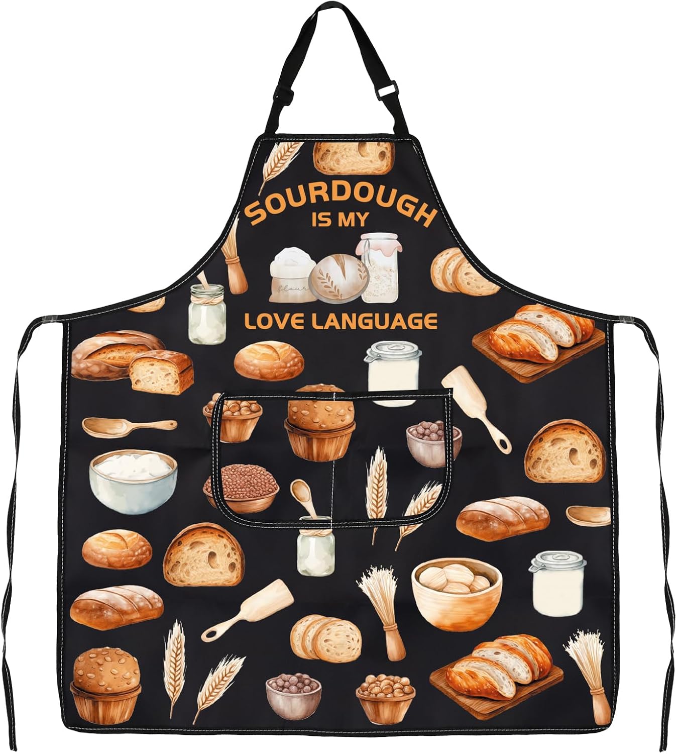 JXGZSO Sourdough Baker Apron Sourdough Bread Lover Gift Sourdough is My Love Language Apron Baking Master Gift