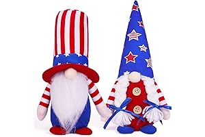 4th of July Gnomes Plush | Patriotic Handmade Swedish Gnomes